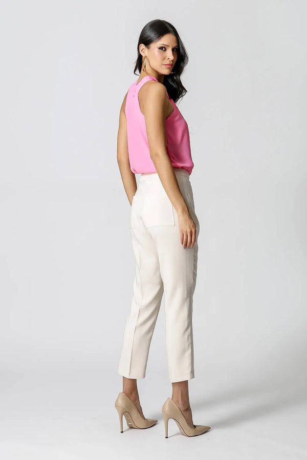 Blusa com Gola Transpassada TRIMIX