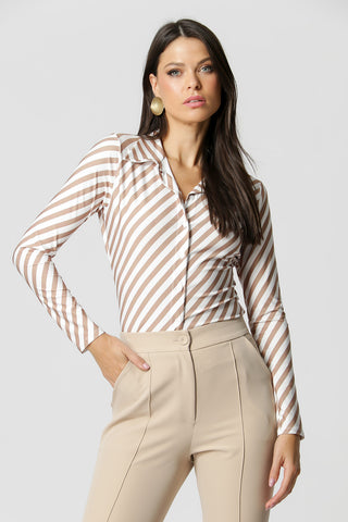 Camisa Com Manga Longa Estampada - FENDI 7183