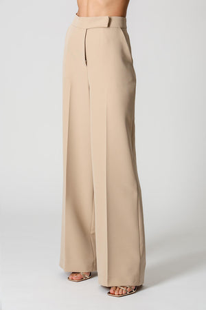 Calça Pantalona Alfaiatada Com Vinco TRIMIX