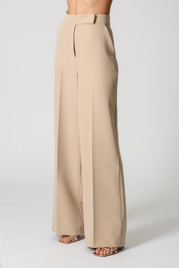 Calça Pantalona Alfaiatada Com Vinco TRIMIX