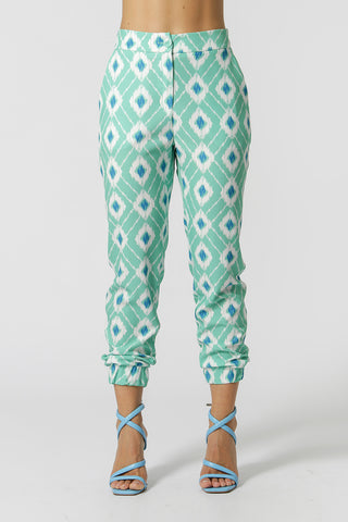 Calça Jogger Estampada - VERDE 3069