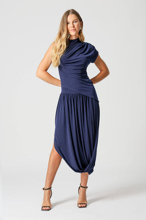 Blusa Assimétrica Com Franzido