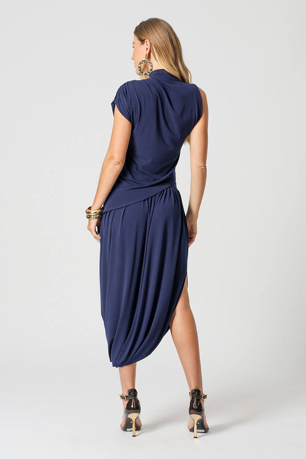 Blusa Assimétrica Com Franzido