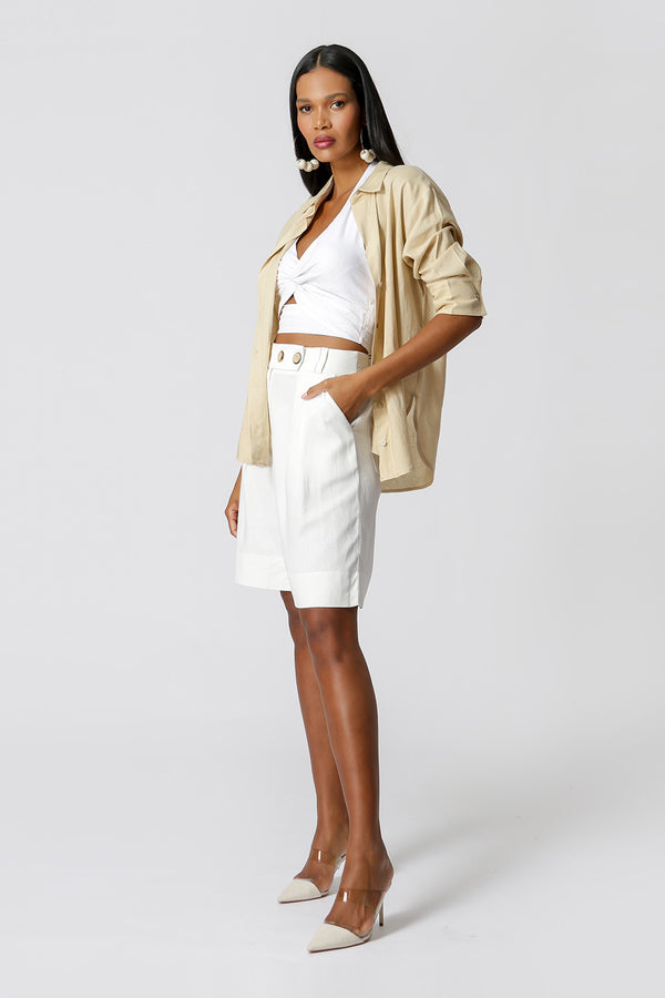 Camisa Básica De Linho