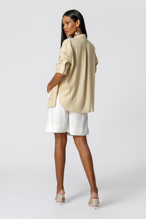 Camisa Básica De Linho