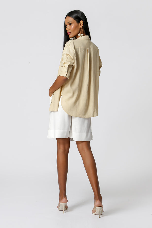 Camisa Básica De Linho