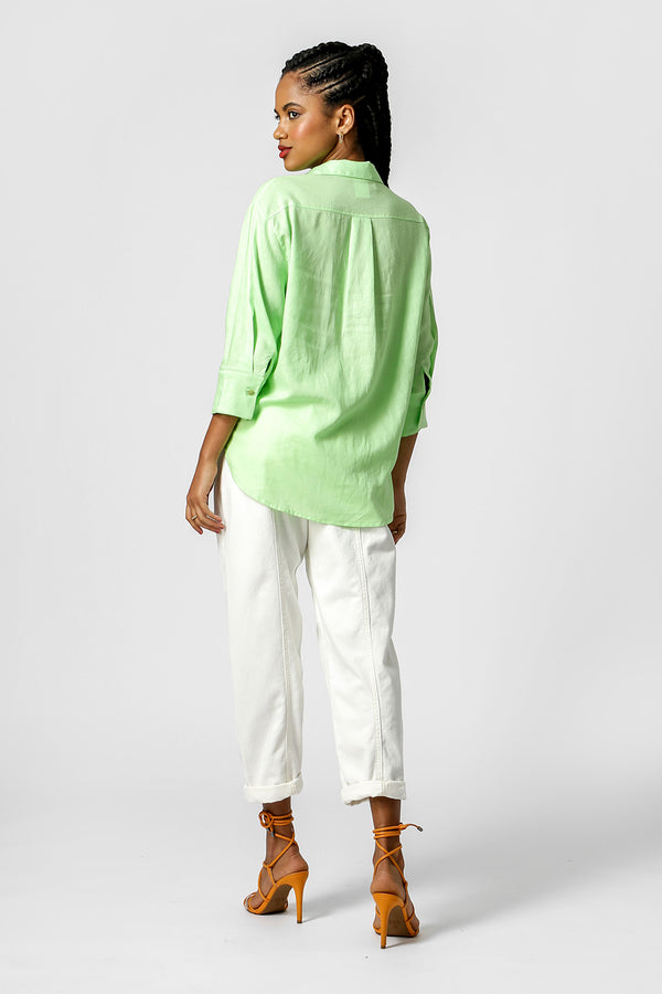 Camisa Básica De Linho