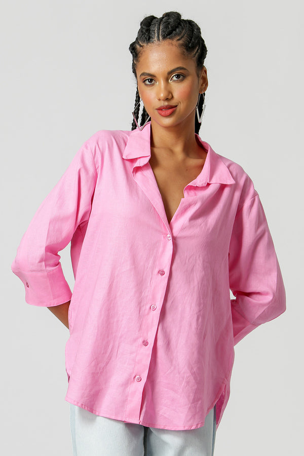 Camisa Básica De Linho