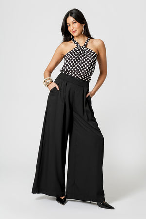 Blusa Crepe Com Torção Estampada