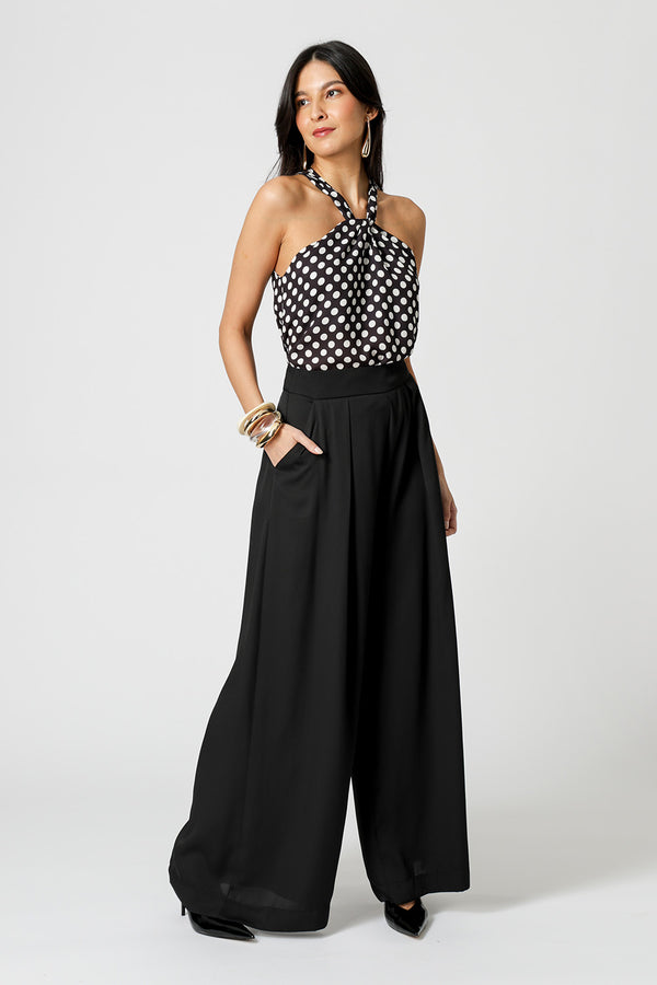 Blusa Crepe Com Torção Estampada