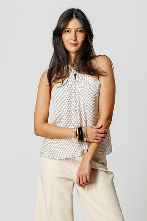 Blusa Crepe Com Torção Estampada