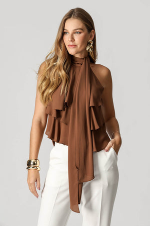 Blusa Ruffle Com Laço
