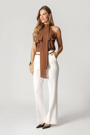 Blusa Ruffle Com Laço