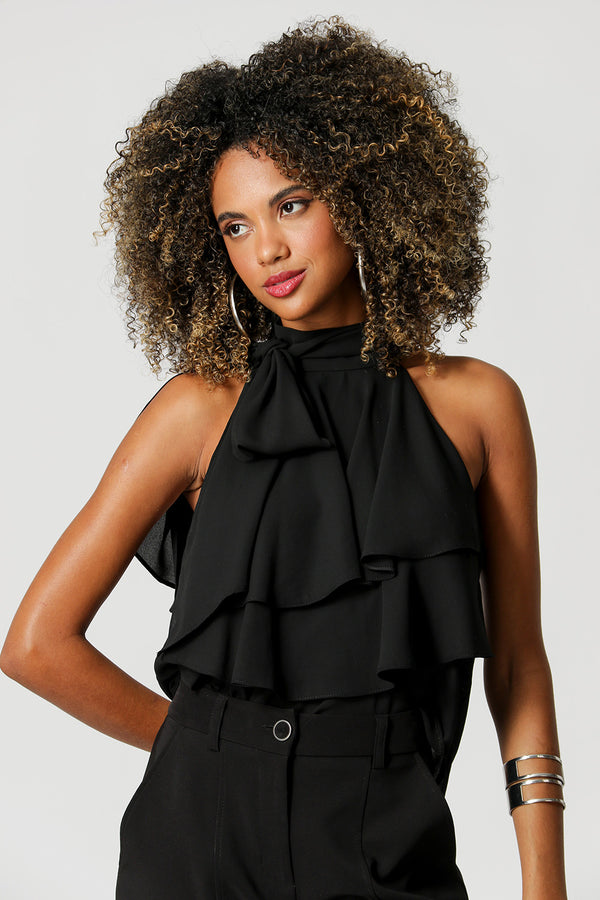 Blusa Ruffle Com Laço