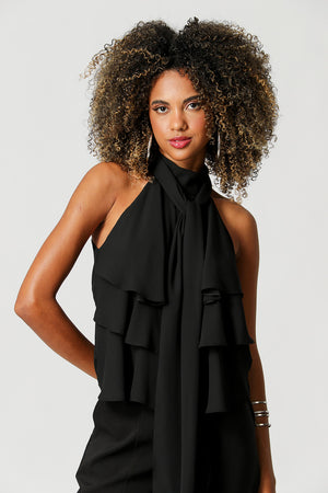 Blusa Ruffle Com Laço