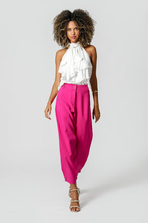 Blusa Ruffle Com Laço