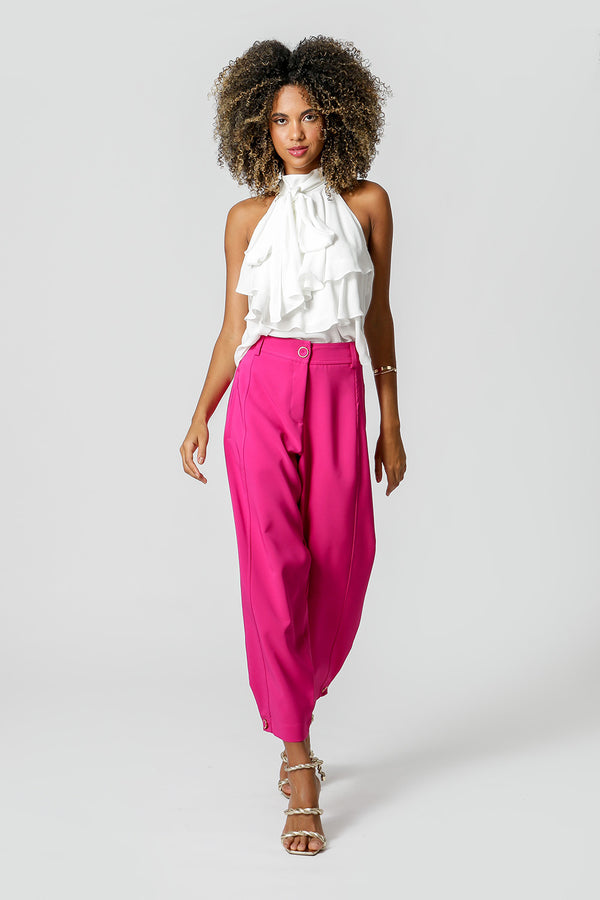 Blusa Ruffle Com Laço