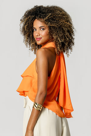Blusa Ruffle Com Laço