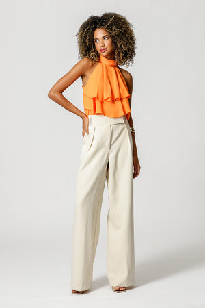Blusa Ruffle Com Laço