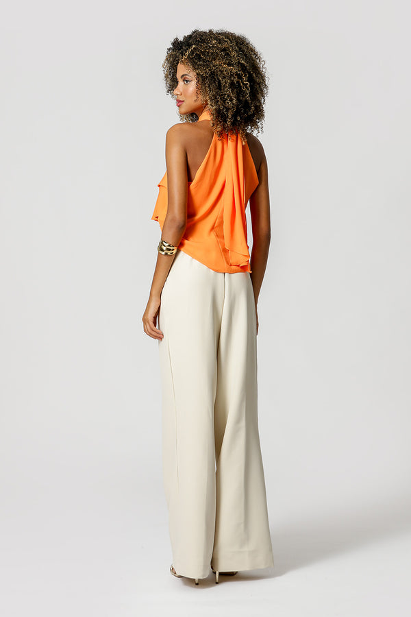 Blusa Ruffle Com Laço