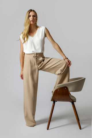 Blusa con escote recto - CRU