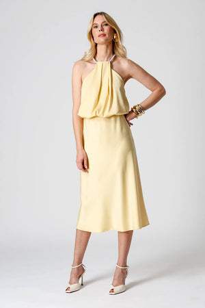 Blusa de Cetim Com Colar Removível