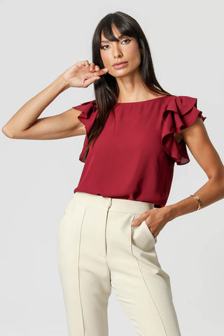 Blusa Manga Dupla - VINHO