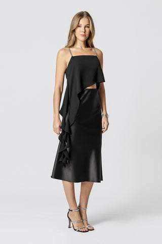 Blusa De Alça Assimétrica - PRETO