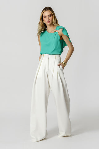 Blusa Sem Manga Com Fivela - PALMEIRA