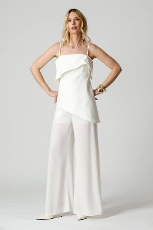 Blusa Assimétrica de Alça Regulável