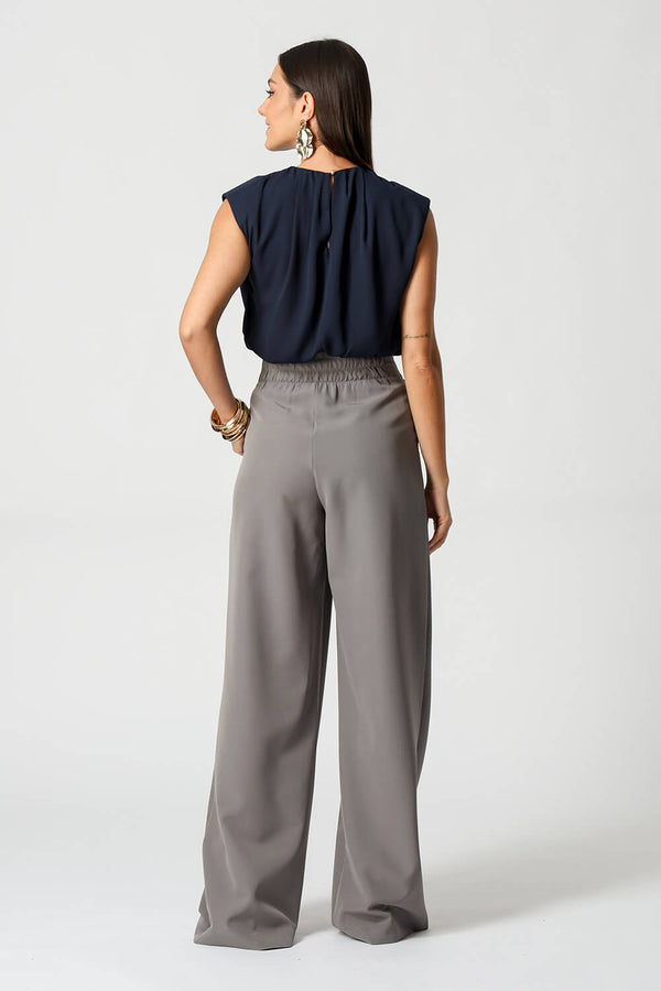 Blusa Balonê Com Ombro Estruturado