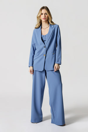 Blazer Longline Alfaiataria Com Botão Duplo