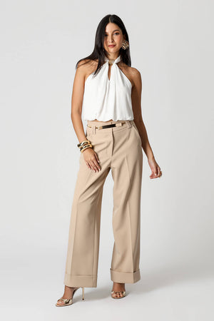 Blusa Balonê com Pedra no Decote