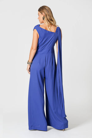 Macacão Assimétrico com Alça Brilhante