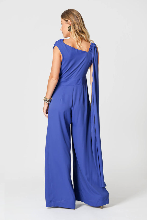 Macacão Assimétrico com Alça Brilhante