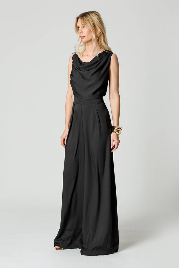 Macacão Assimétrico com Alça Brilhante