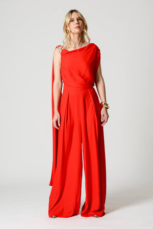 Macacão Assimétrico com Alça Brilhante