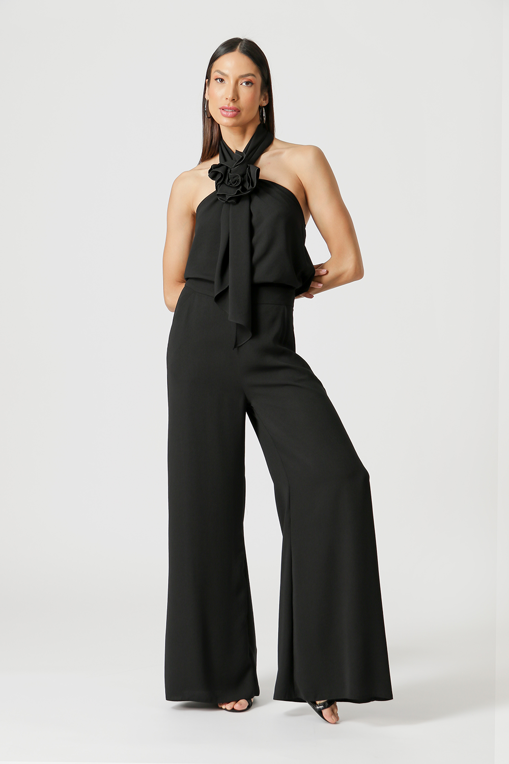 Blusa Com Detalhe Aplique De Flor