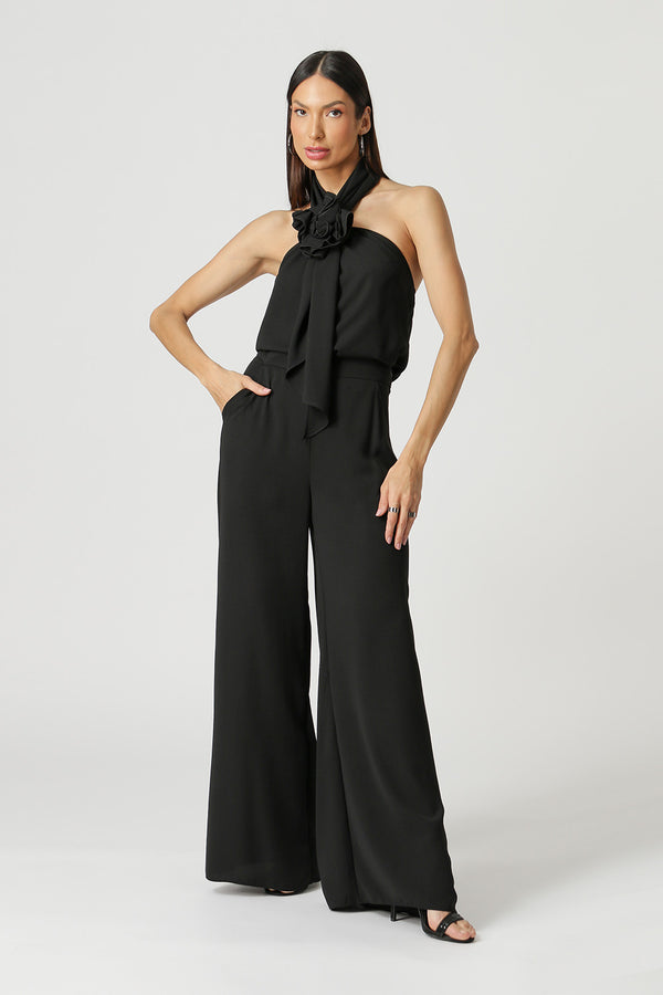 Blusa Com Detalhe Aplique De Flor