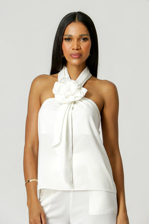 Blusa Com Detalhe Aplique De Flor