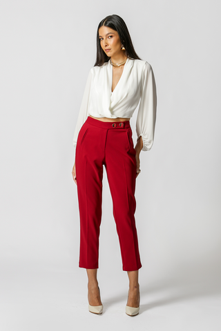 Pantalones rectos de sastre - WINE ESC