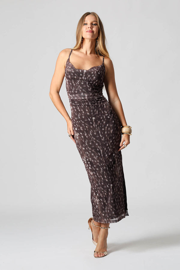 Vestido de Tule Estampa Bambi