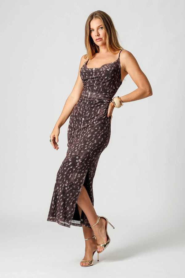Vestido de Tule Estampa Bambi