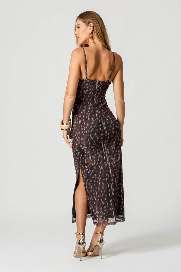 Vestido de Tule Estampa Bambi