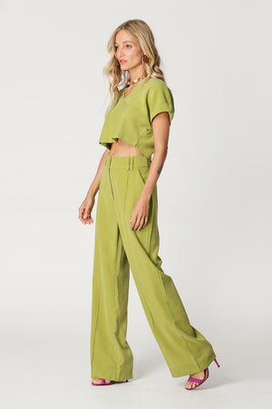 Blusa Cropped Decote Em V