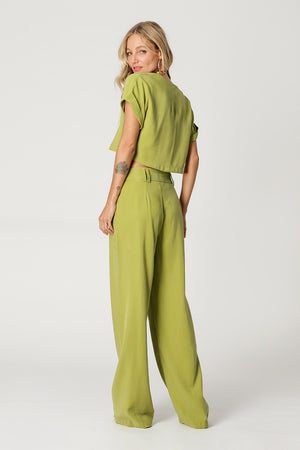 Blusa Cropped Decote Em V