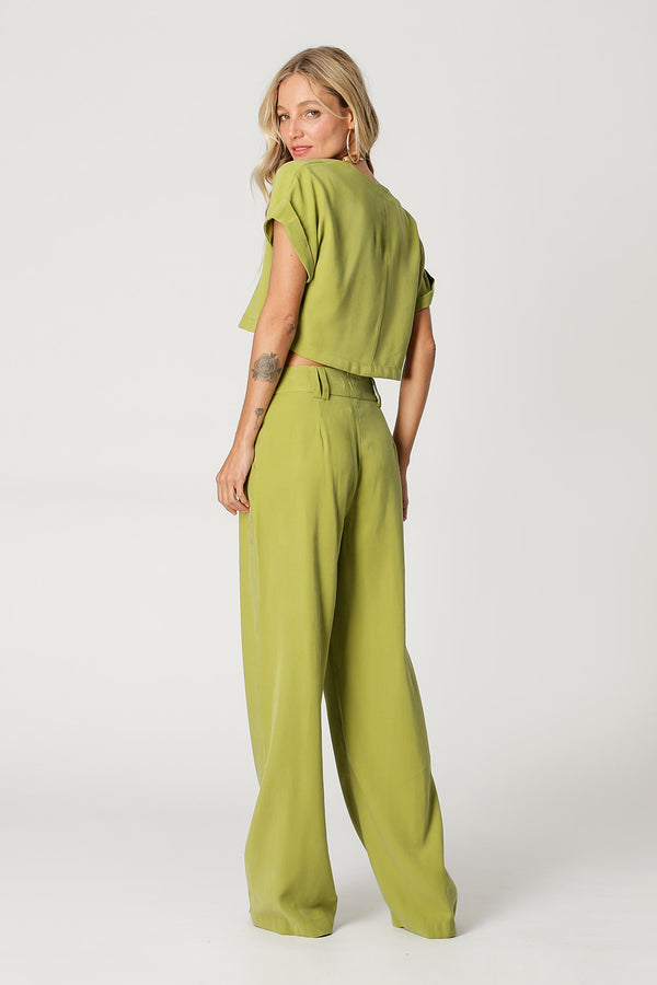 Blusa Cropped Decote Em V