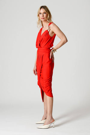 Blusa Transpassada Com Strass No Ombro