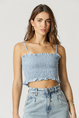 Blusa corta de látex - DENIN