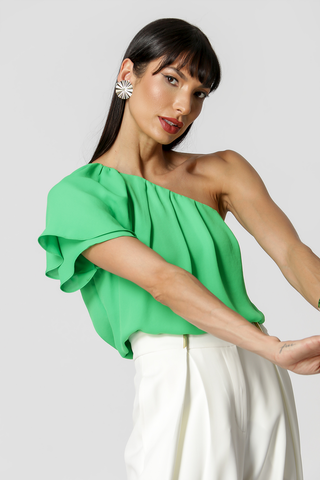 Blusa Ombro Único - VERDE
